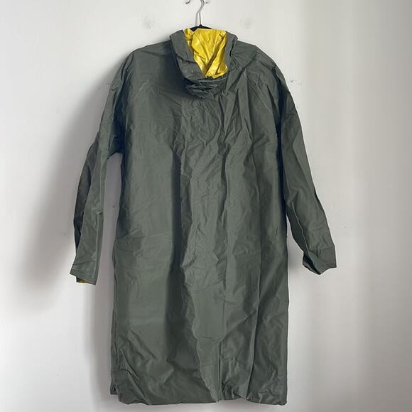 NWOT Weather-Rite full zip midi length hooded rain coat sz L - Picture 7 of 7